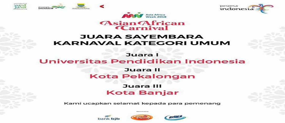 UPI JUARA I ASIAN AFRIKAN CARNIVAL WEEK 2018
