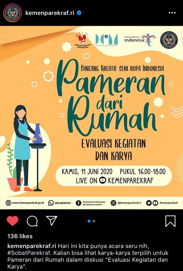 Pameran Dari Rumah @KEMENPAREKRAF RI