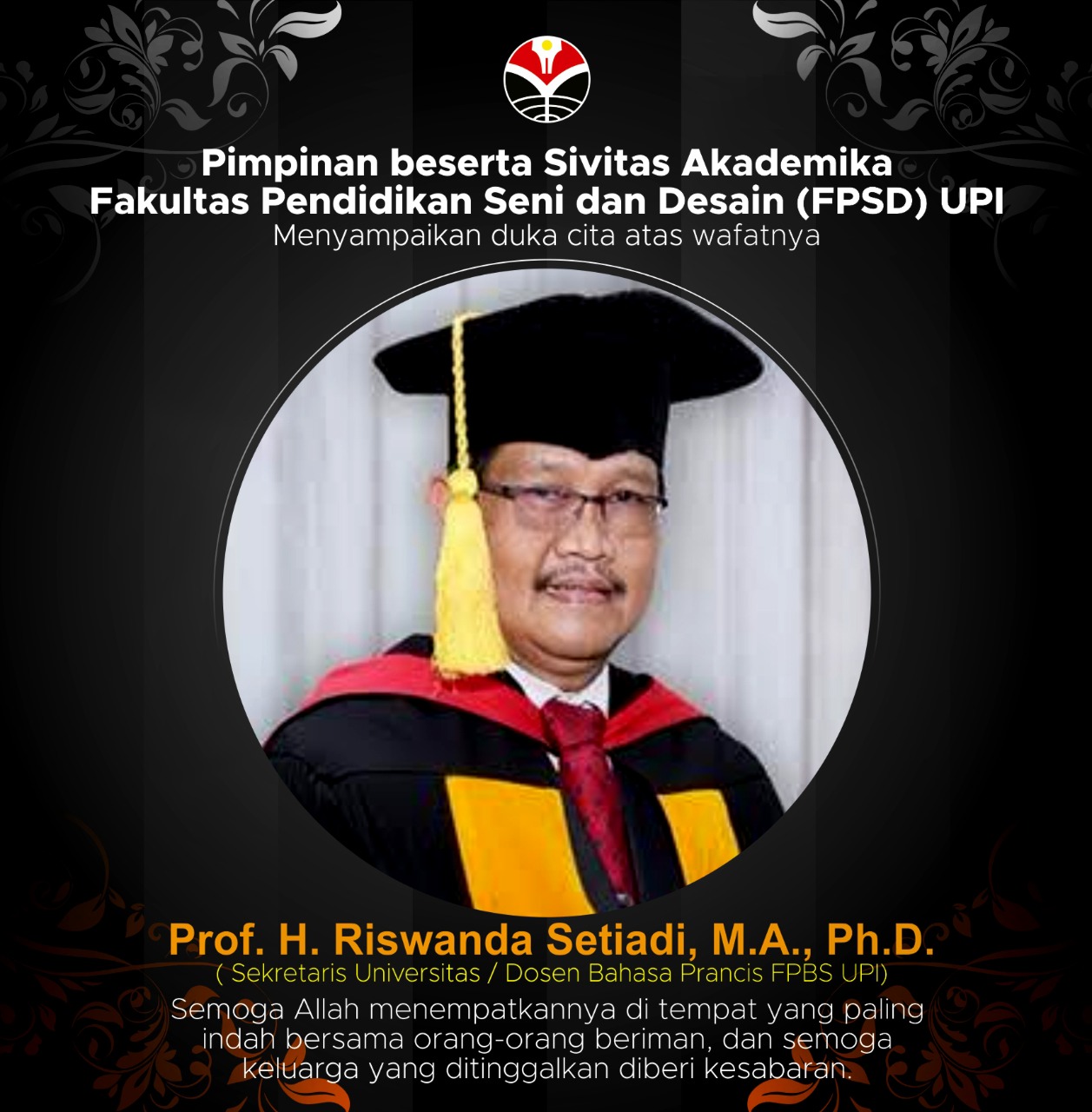 Prof. H. Riswanda Wafat