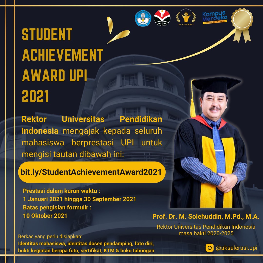 STUDENT ACHIEVEMENT AWARD UPI 2021