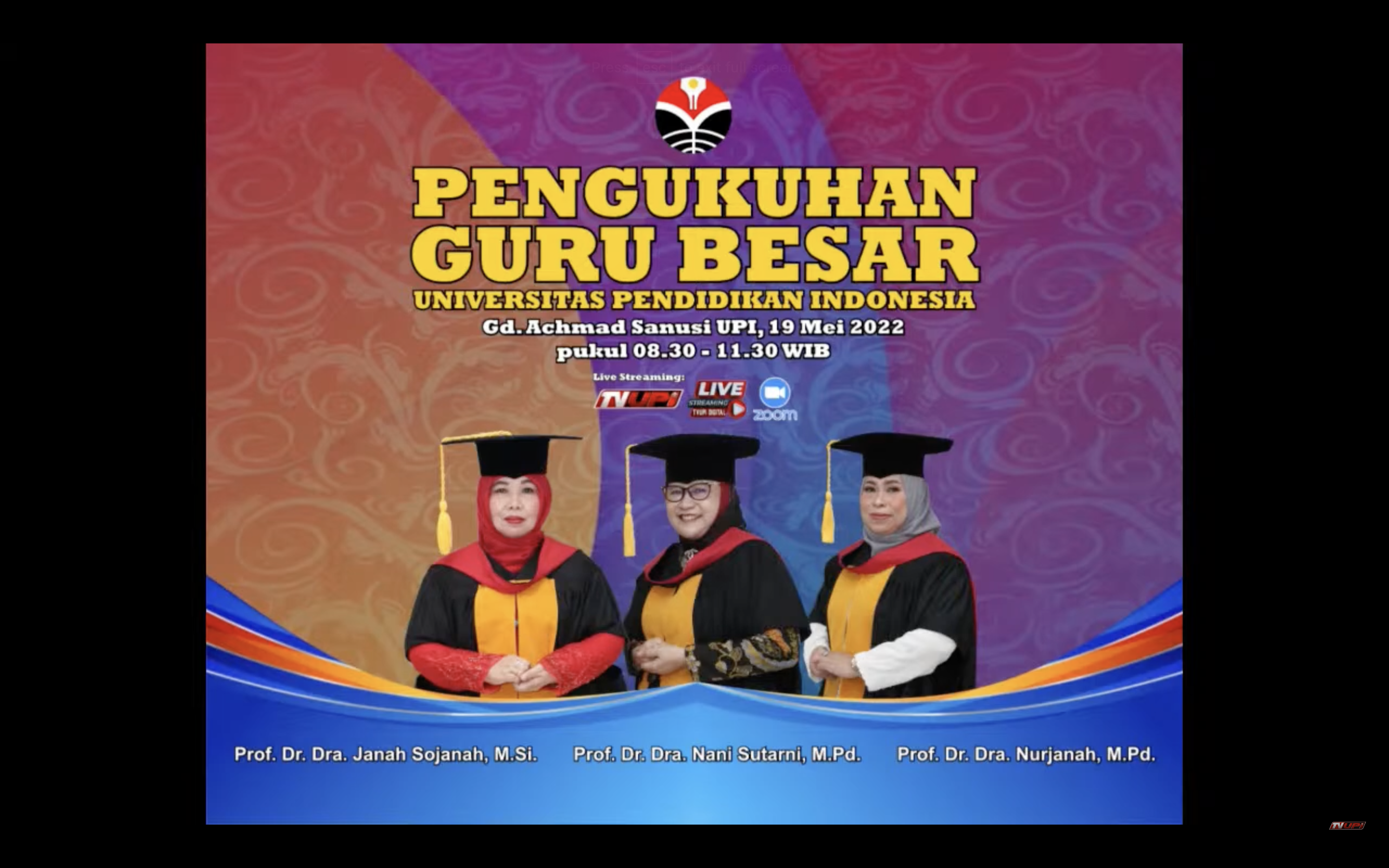 Pengukuhan Guru Besar Universitas Pendidikan Indonesia Hari Ke-2