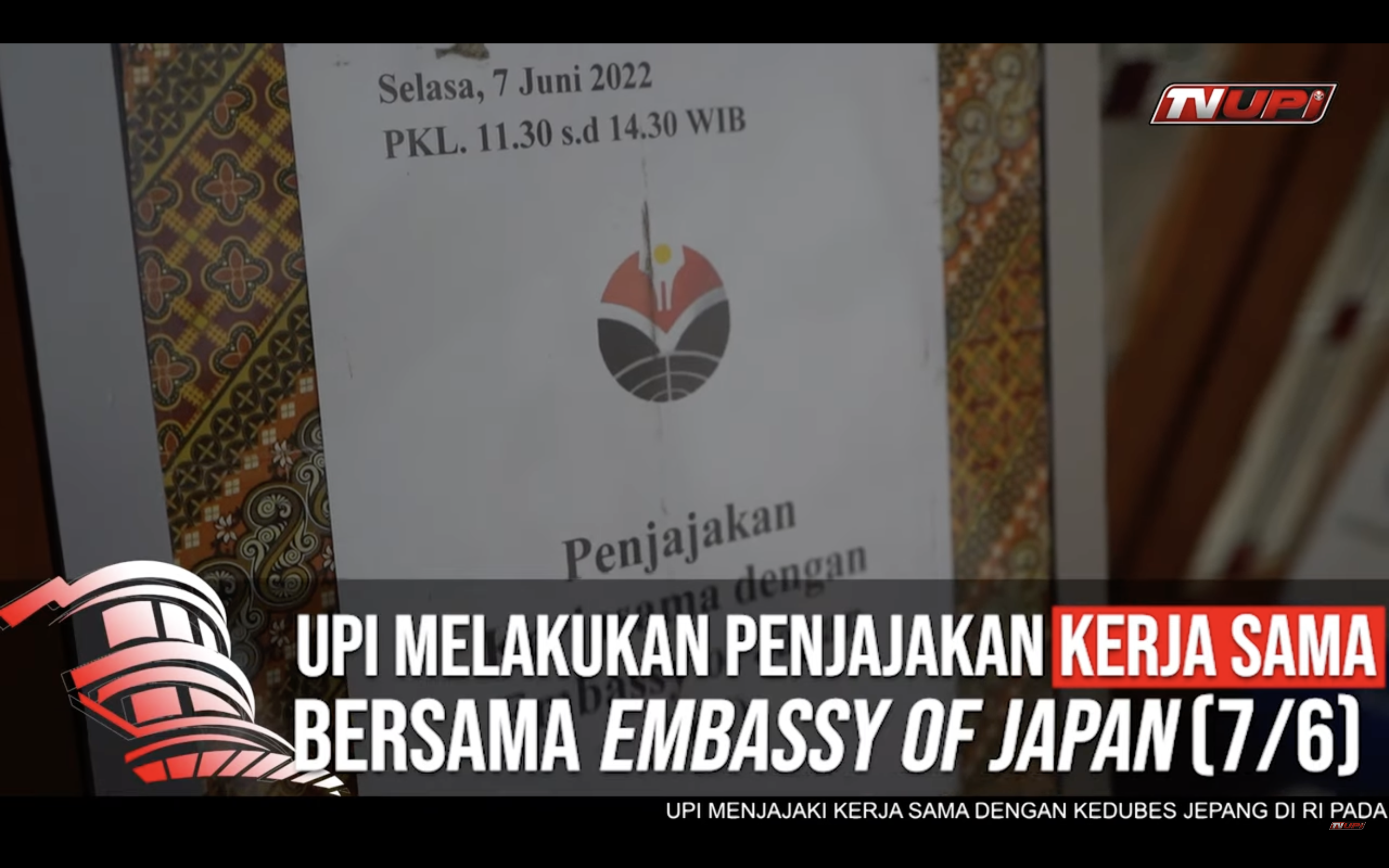 Penguatan Kerja Sama UPI - Kedubes Jepang
