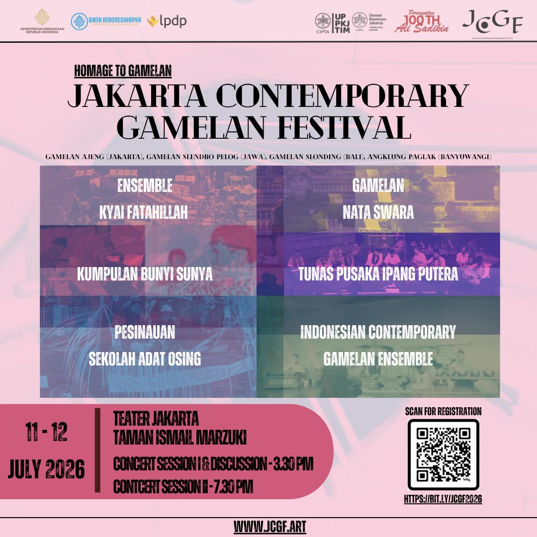 Ensemble Kyai Fatahillah Tampil dalam Jakarta Contemporary Gamelan Festival, Persembahkan Tribute untuk Dr. Iwan Gunawan